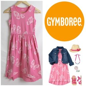 NWT Gymboree Girls Polar Pink Navy Pink White Dress Size 4